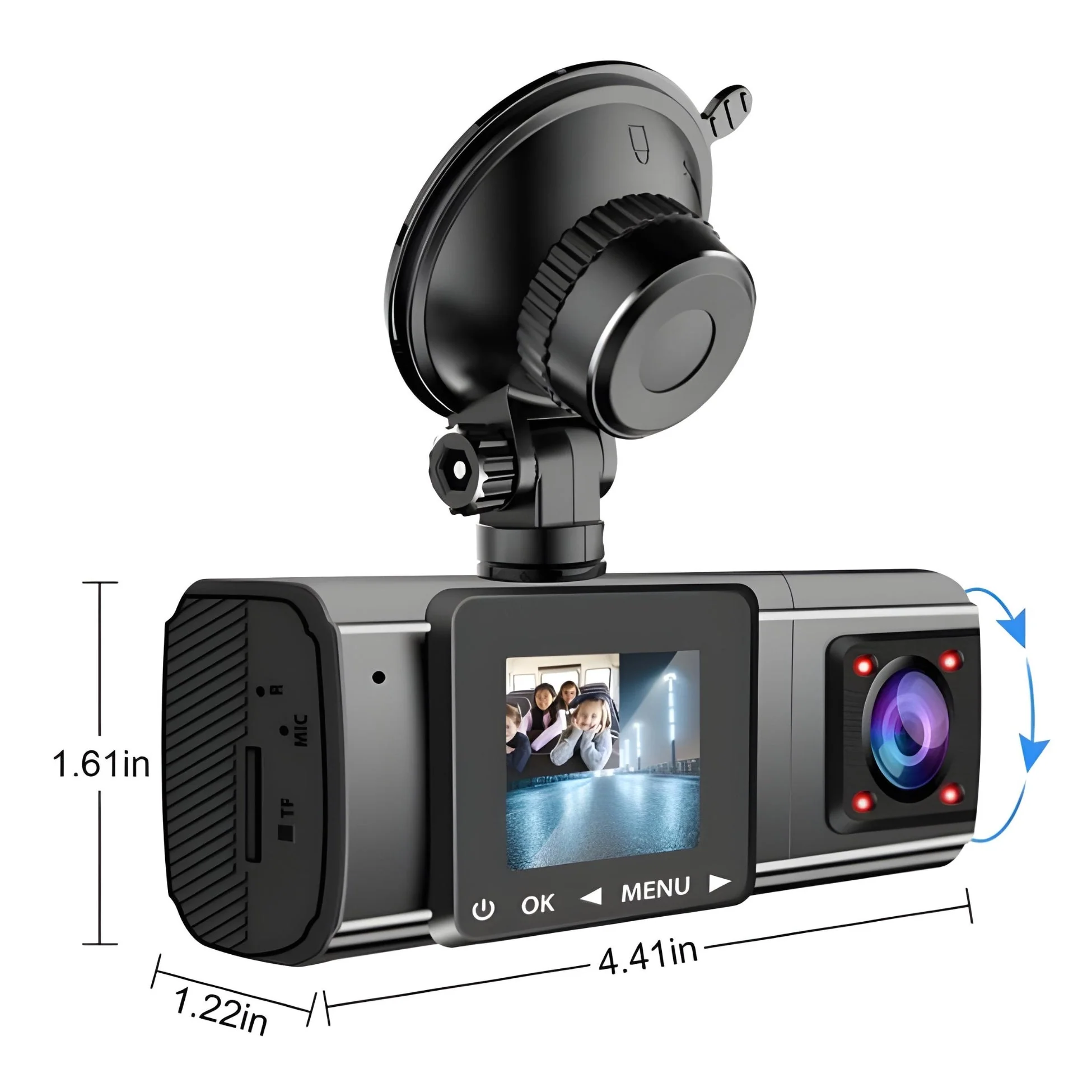 3 Cameras Smart Dash Cam Car DVR - Image 5