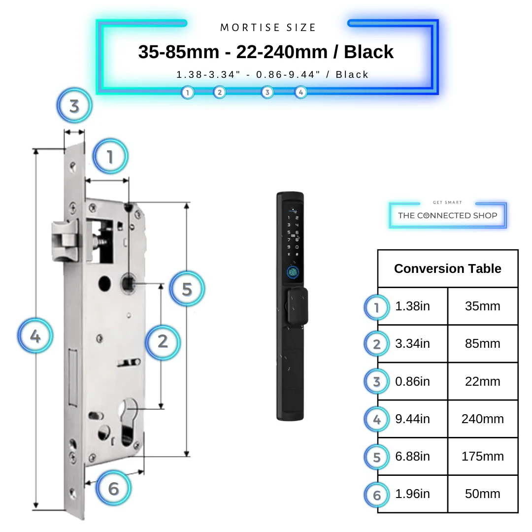Smart Door Lock Edge Knob - Image 12