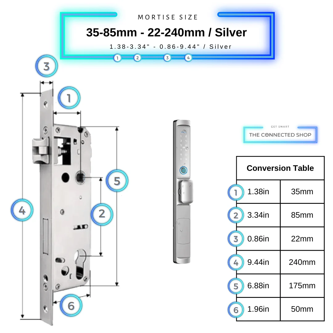 Smart Door Lock Edge Knob - Image 13