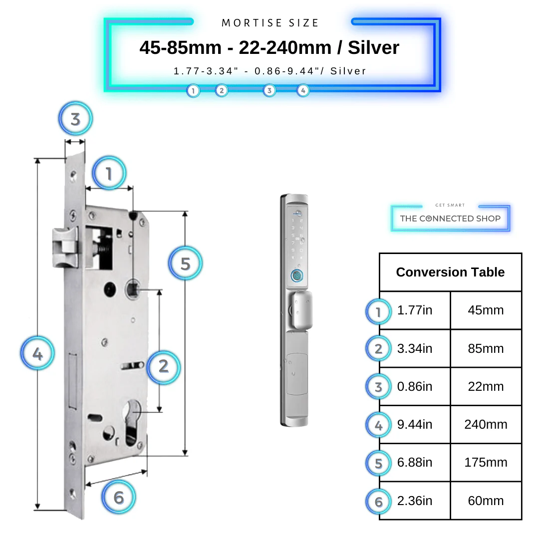 Smart Door Lock Edge Knob - Image 14