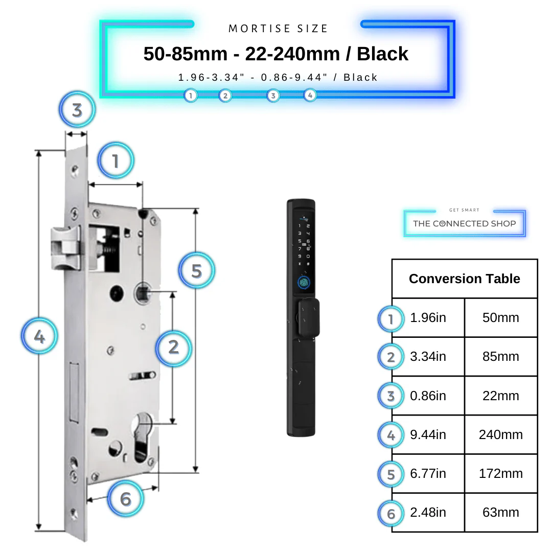 Smart Door Lock Edge Knob - Image 15