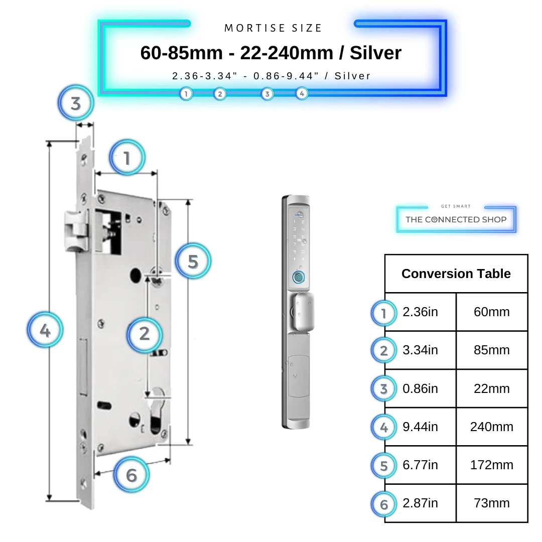 Smart Door Lock Edge Knob - Image 17