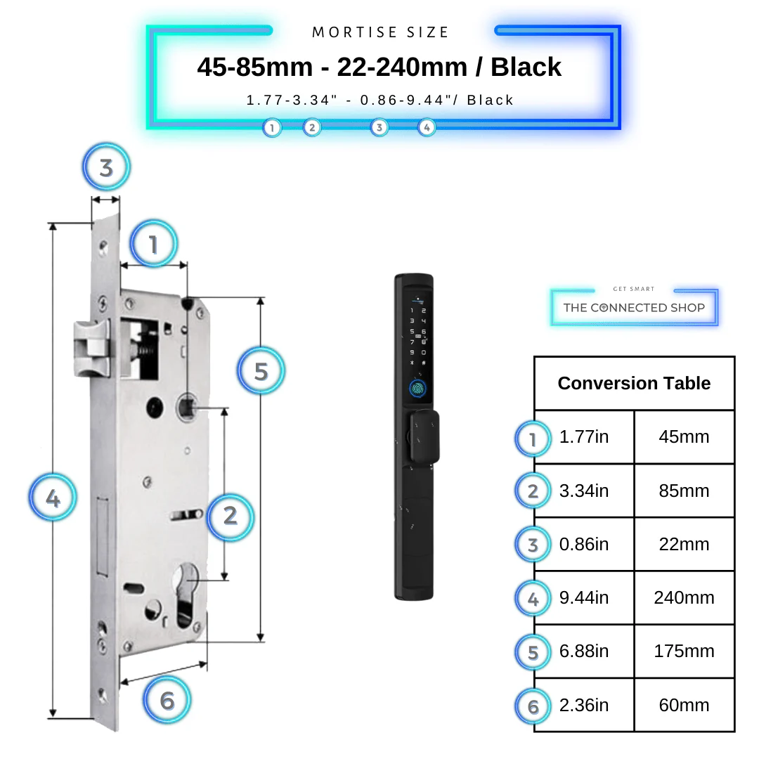 Smart Door Lock Edge Knob - Image 18