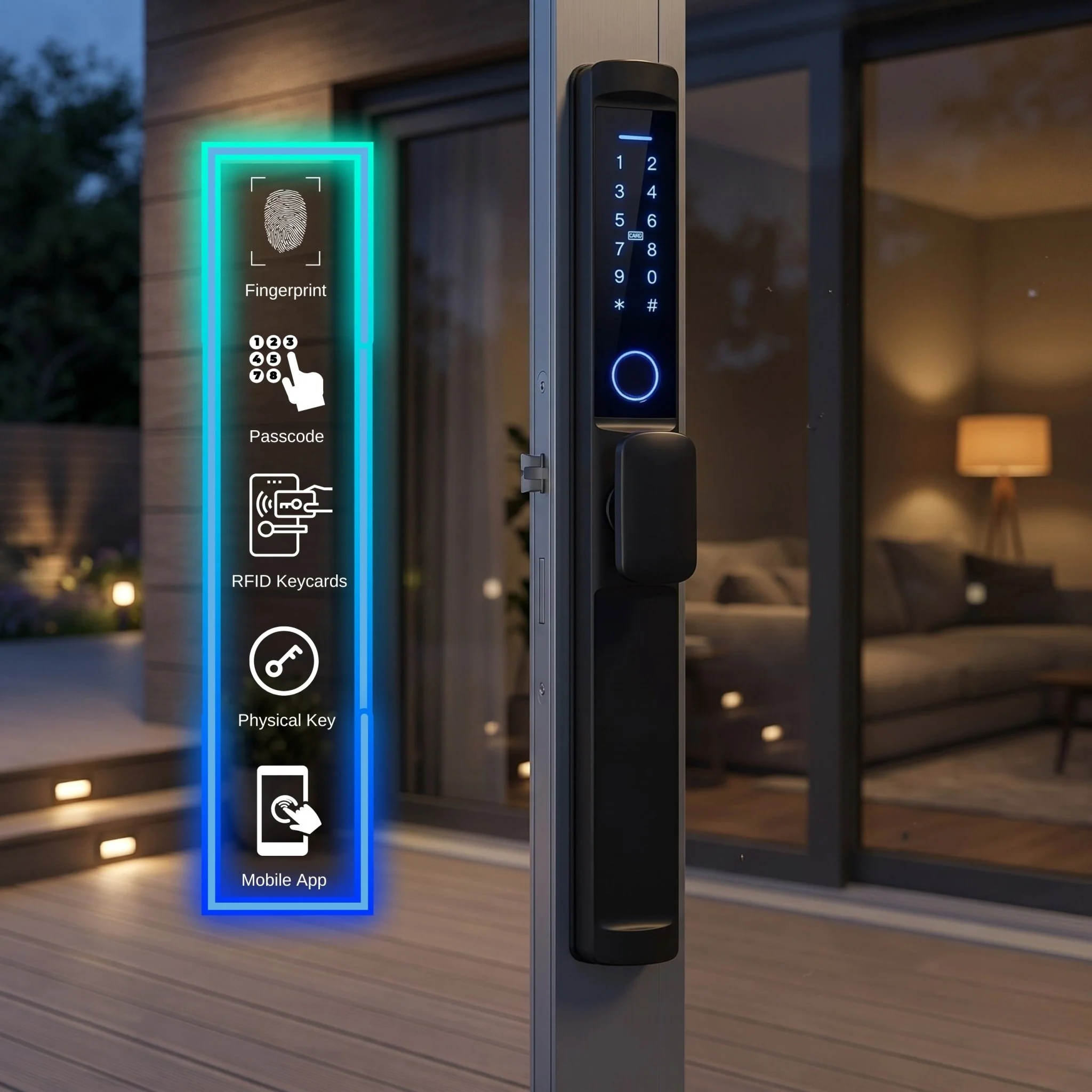 Smart Door Lock Edge Knob - Image 3