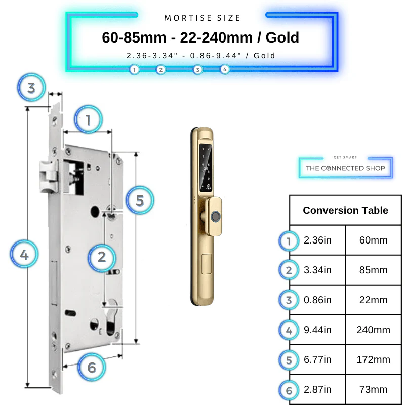Smart Door Lock Slim Knob - Image 46