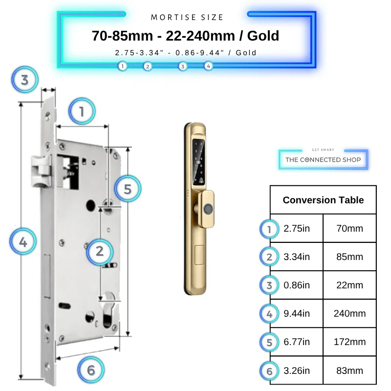 Smart Door Lock Slim Knob - Image 50