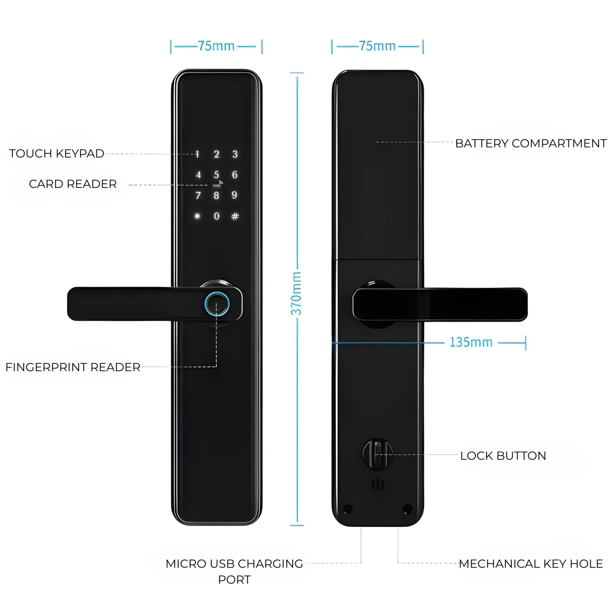 Smart Door Lock Thick - Image 6