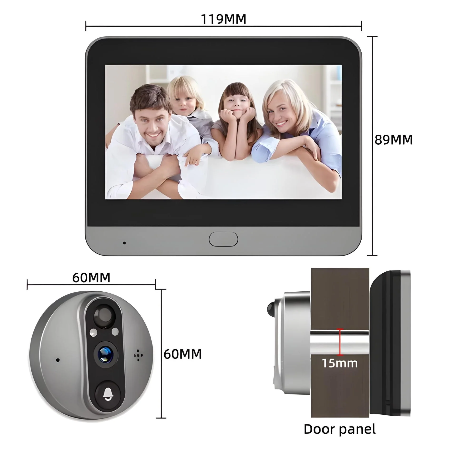 Smart Door Peephole Screen - Image 3